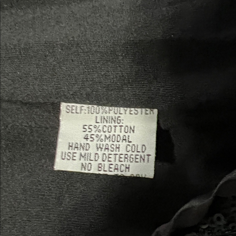 Johnny Was Black Hombre Sequined Jogger Pants Size XL - Picture 6 of 6
